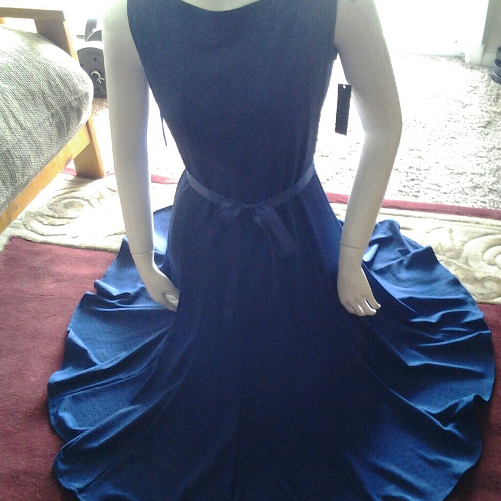 HAANI navy blue  dress sz large